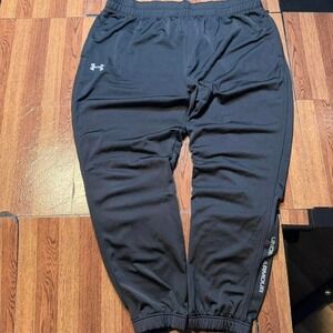 Under Armour Black Retro Tech Sportswear Sweatpants Jogger 2XL